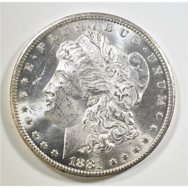 1881-CC MORGAN DOLLAR CH/GEM BU