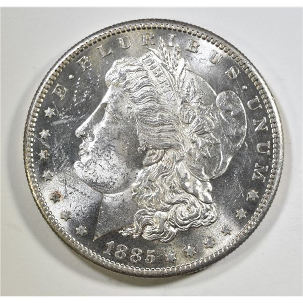 1885-S MORGAN DOLLAR CH BU