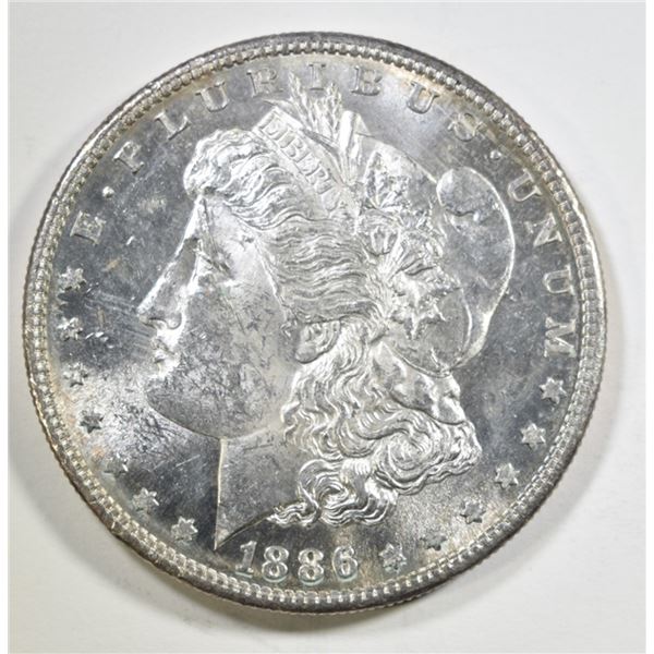 1886-S MORGAN DOLLAR CH BU