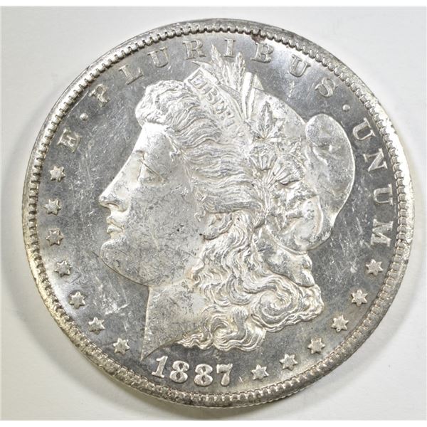 1887-S MORGAN DOLLAR CH BU