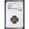 Image 1 : 1863 CIVIL WAR TOKEN NGC MS-64 RB DRAPED FLAGS