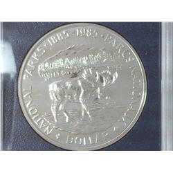 1885-1985 Canada Dollar Moose .500 Silver