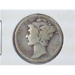1928 Mercury Dime
