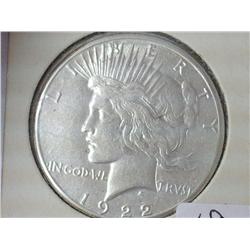 1922-S Peace Silver Dollar