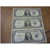 Image 1 : 3 Assorted 1957 One Dollar Silver Certificates