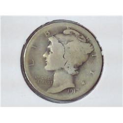 1917-S Mercury Dime