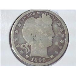1898 Barber Quarter