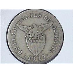 1917-S US/Philipinnes Five Centavos