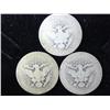 Image 2 : 3 Assorted Barber Quarters