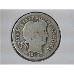 1916 Barber Dime