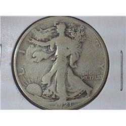 1921 Walking Liberty Half Dollar (Key Date)