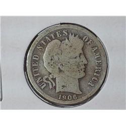 1906-O Barber Dime