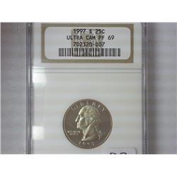 1997-S Washington Quarter NGC PF69 Ultra Cam