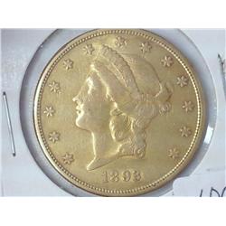 1893-S Liberty 20 Dollar Gold Coin