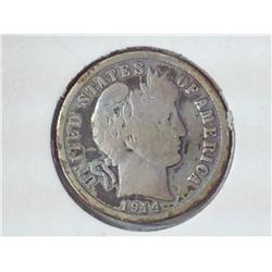 1914-D Barber Dime