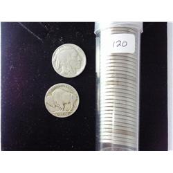 Roll Of 40 Dated Buffalo Nickels
