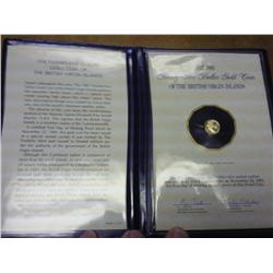 1983 British Virgin Islands $25 Gold Coin Proof