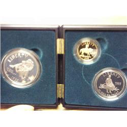 1995 Civil War "Union" 3 Coin Proof Set
