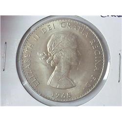 1965 Great Britian Churchill Crown (UNC)