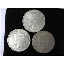 1922, 1922-D And 1922-S Peace Silver Dollars