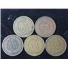 Image 2 : 5 Assorted Indian Head Cents