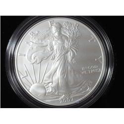 2007 American Silver Eagle Burnished Die (UNC)