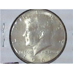 1967 Kennedy Half Dollar (UNC) 40% Silver