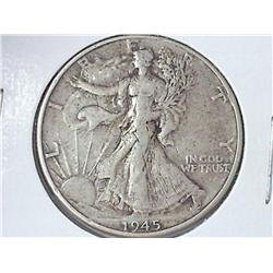 1945 Walking Liberty Half Dollar