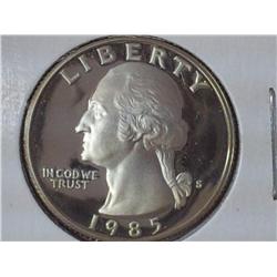 1985-S Washington Quarter Proof