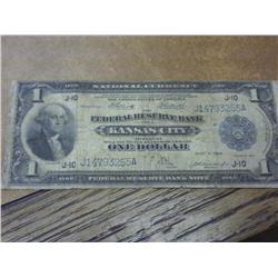 1918 One Dollar National Currency (Kansas City)