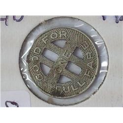 1924 Honolulu Transit Token