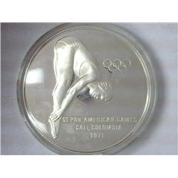 Franklin Mint 1971 Pan-American Games .925 Round