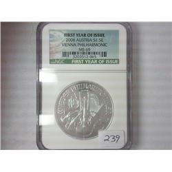 2008 Austria 1.50 Euro Vienna Philharmonic