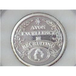 1/4 Troy Ounce .999 Silver Avon Token