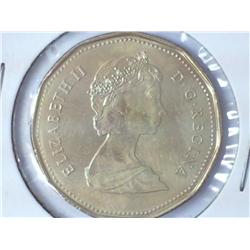 1988 Canada Loon Dollar (UNC)