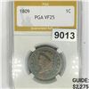 Image 1 : 1809 Large Cent PGA - VF25