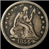 Image 1 : 1854 Arrows Seated Liberty Quarter NEARLY UNC