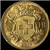 Image 2 : 1918-B Swiss 20 Francs GEM BU