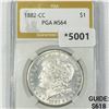 Image 1 : 1882-CC Morgan Silver Dollar PGA - MS64