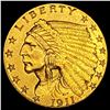 Image 1 : 1911 $2.50 Gold Quarter Eagle UNCIRCULATED