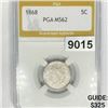 Image 1 : 1868 Shield Nickel PGA - MS62