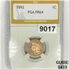 Image 1 : 1892 Indian Head Cent PGA - PR64