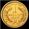 Image 2 : 1852 Rare Gold Dollar UNCIRCULATED