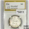 Image 1 : 1938 New Rochelle Half Dollar PGA - MS67