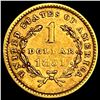 Image 2 : 1851 Rare Gold Dollar UNCIRCULATED