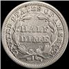 Image 2 : 1854 Arrows Seated Liberty Half Dime CLOSELY UNC