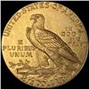 Image 2 : 1909 $2.50 Gold Quarter Eagle UNCIRCULATED