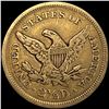 Image 2 : 1851 $2.50 Gold Quarter Eagle LIGHTLY CIRCULATED