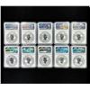 Image 2 : (10) 2021 Australian Silver Dollar NGC - MS70