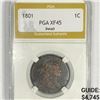 Image 1 : 1801 Detail Large Cent PGA - XF45